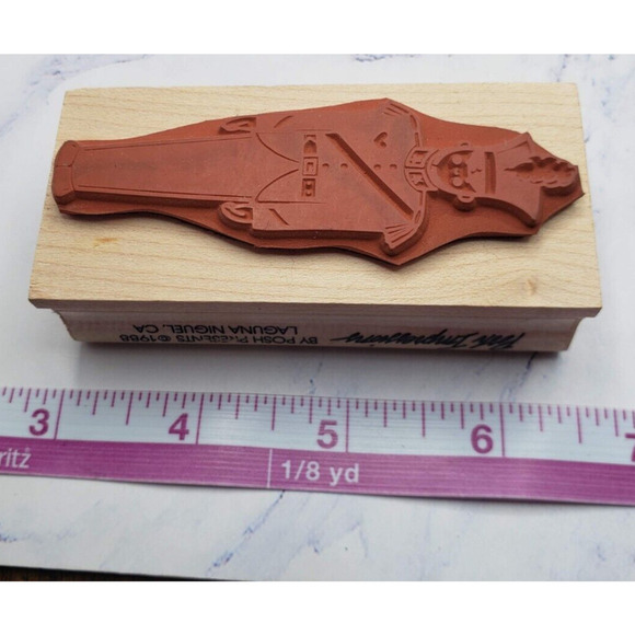 Soldier Boy Posh Impressions Toy Soldier Wood Mounted Rubber Stamp Z175 - Picture 7 of 7